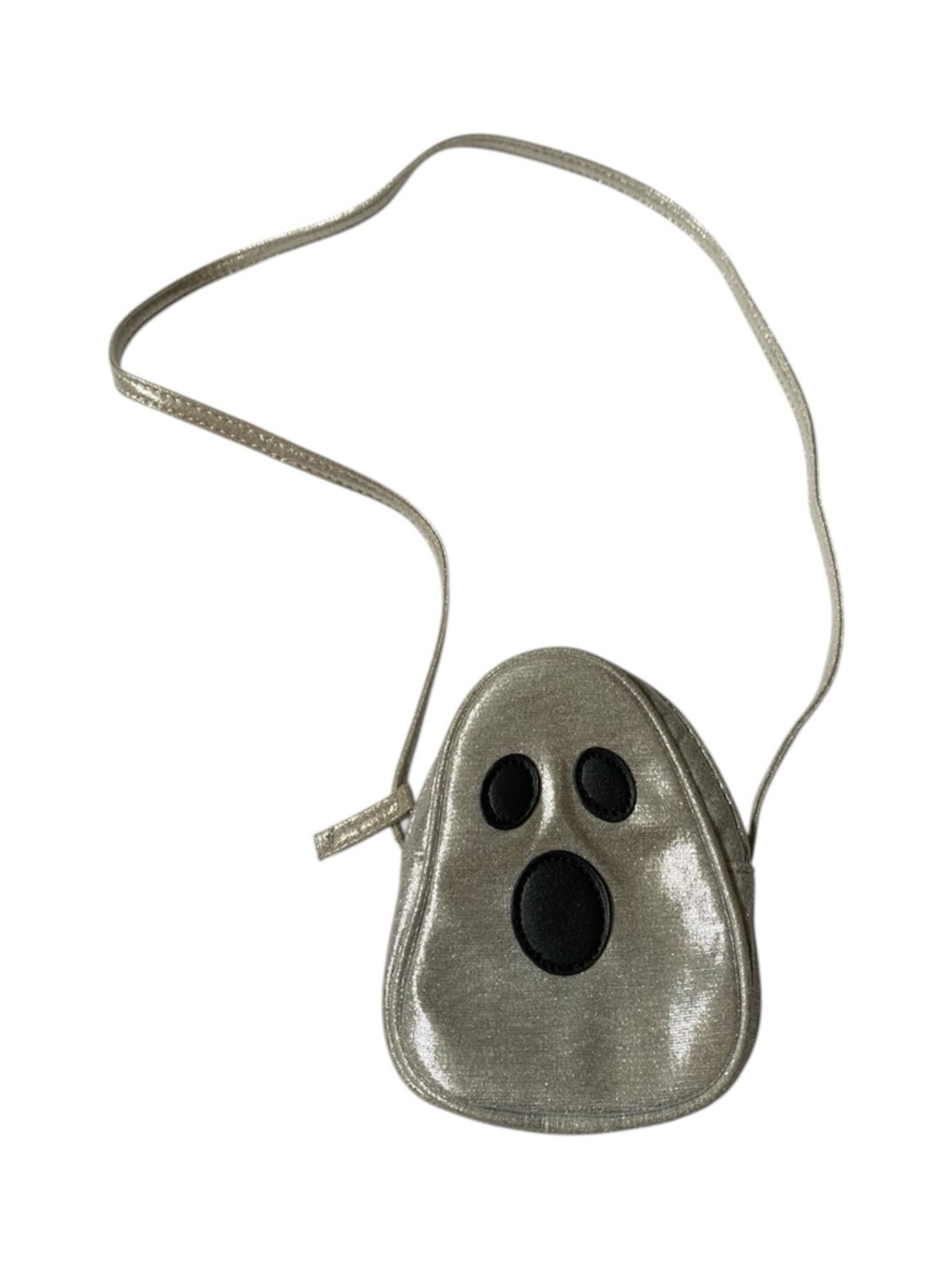 Quirky Silver Ghost Face Crossbody Mini Bag 👻🪩 club ✨ party ✨ festival